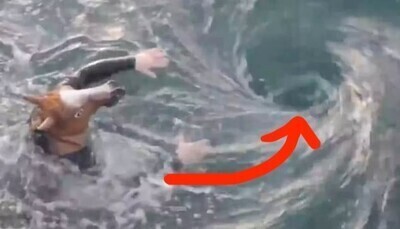 「YouTuberが海で “死の渦” に飲み込まれ溺死する動画、クッソ怖い…」　ほか