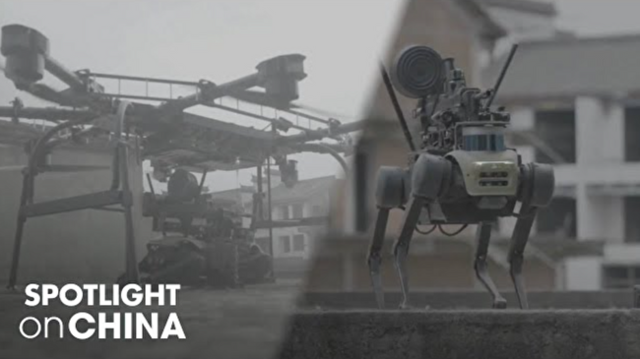 武装した犬型ロボットをドローンで運ぶ未来の侵略方法.png