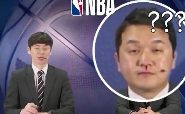 突然鼻血を出す韓国のアナウンサー.jpg