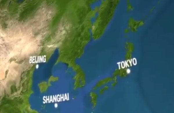 水位が上がった地球