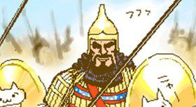 ネコを盾にする