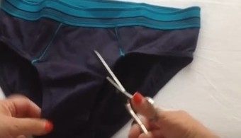 ボクサーブリーフでブラジャーを作る方法