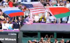 ロンドンオリンピックでアメリカの旗が落ちる