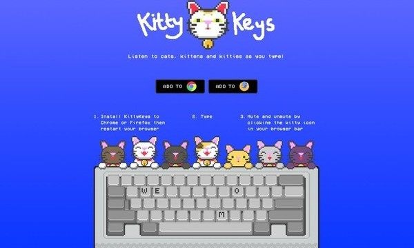 キーボードが鳴くネコのアドオン