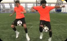 ジャグリング的サッカーのテクニック
