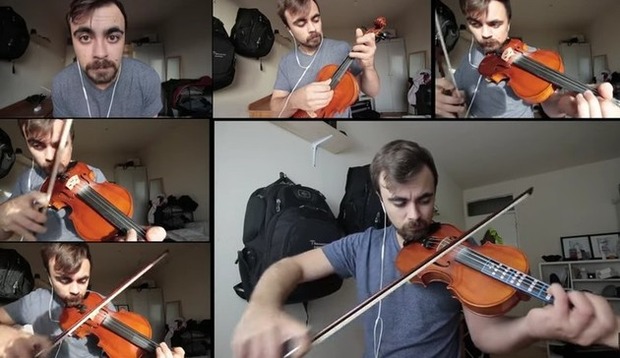 バイオリンの練習