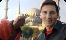 メッシとコービーCM