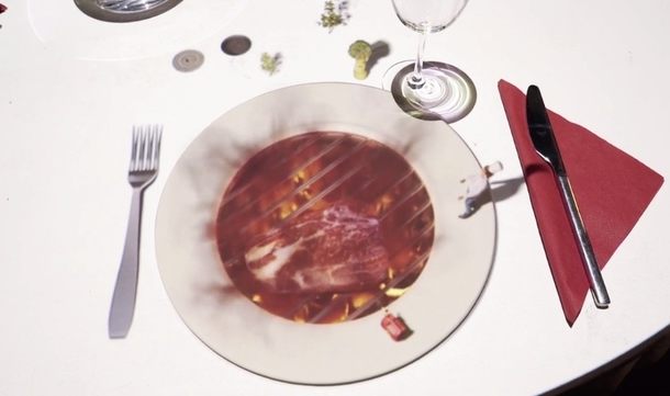 プロジェクションマッピングの新たなアイデア食卓。