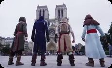 パルクールでパリの街。アサシンクリード